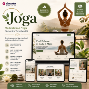 Joga – Premium Yoga & Meditation Elementor Template Kit for Wellness Websites