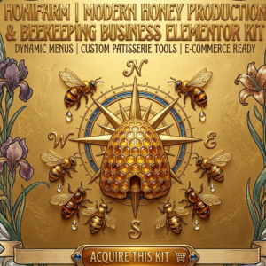HoniFarm – Modern Honey Production & Beekeeping Business Elementor Kit
