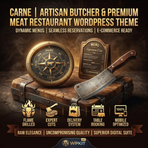 Carne | Artisan Butcher & Premium Meat Restaurant WordPress Theme