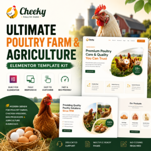 Cheeky – Ultimate Poultry Farm & Agriculture Elementor Template Kit Download